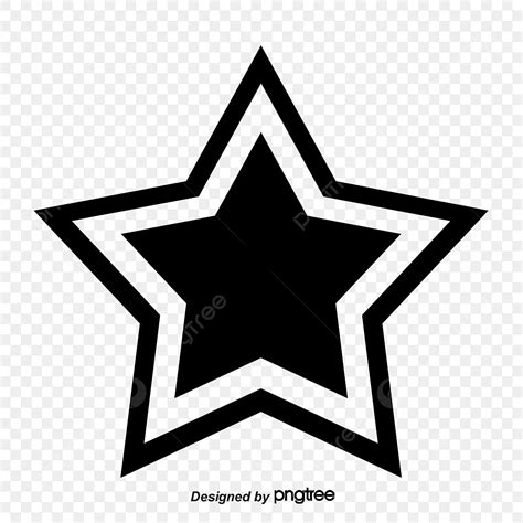 Black Stars Silhouette PNG Transparent Black Star Star Clipart Star