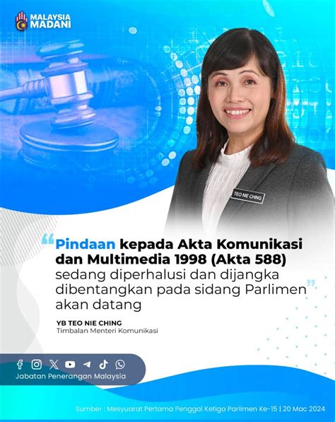 Pindaan Kepada Akta Komunikasi Dan Multimedia Akta Sedang