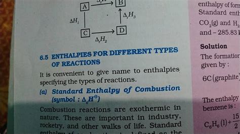 6 5 Enthalpies For Different Types Enthalpy Of Forn Standard Enth Co2 G