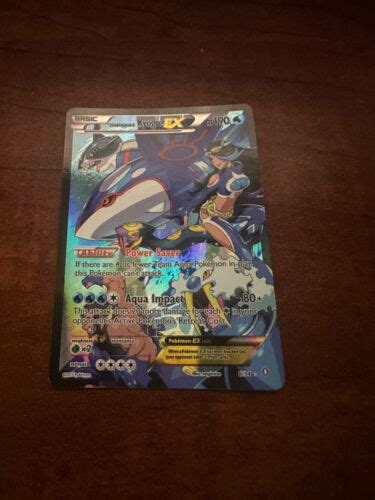 Team Aqua S Kyogre EX 6 34 Double Crisis Holo EBay