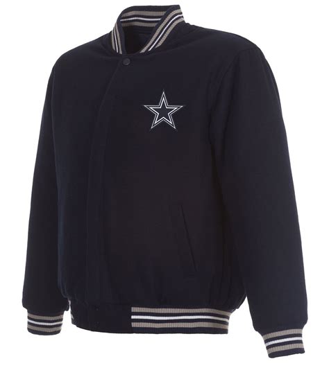 Varsity Navy Blue Dallas Cowboys Wool Jacket - Jackets Creator