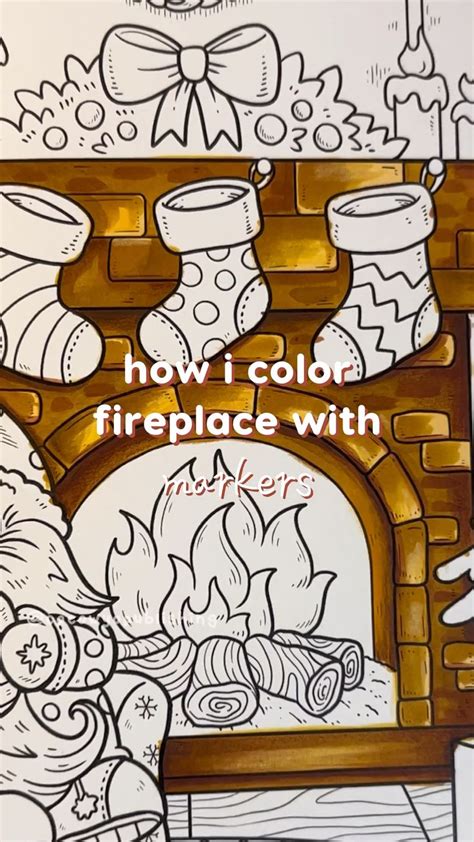 How I Color Fireplace With Markers Coco Wyo Coloring Book Unicorn