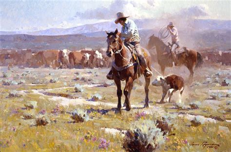 View A Collection Of James Reynolds Westerns Cowboy Artists Western