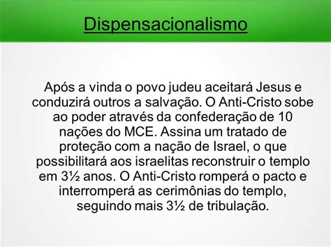 Dispensacionalismo Essência Entre as muitas teorias e