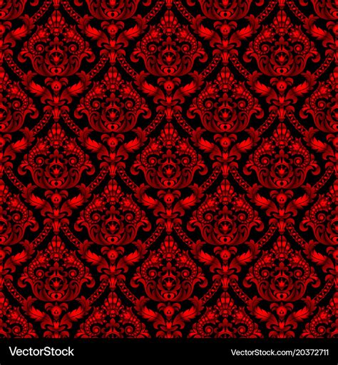 Red shining vintage seamless pattern background Vector Image