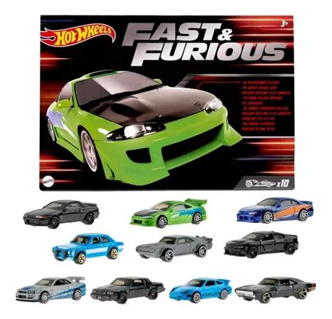 Hot Wheels Fast Furious Pack Autos Exclusivos Color Multicolor