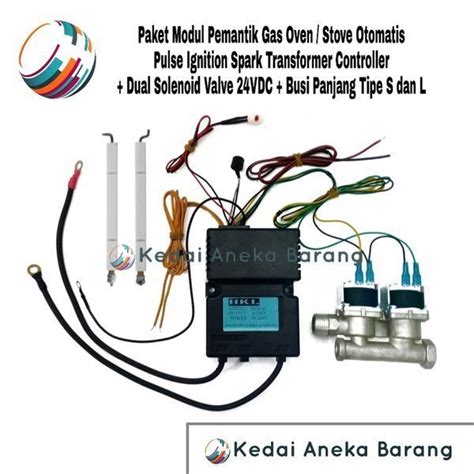 Jual Paket Modul Module Pemantik Gas Otomatis Pulse Ignition Igniter