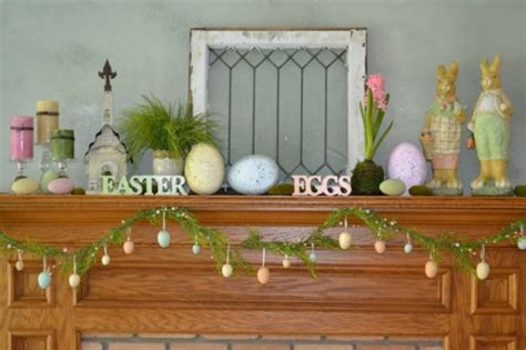 19 Fantastic Easter Fireplace Mantle Decorating Ideas Founterior