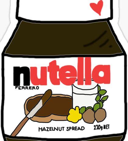 Kawaii Nutella: Stickers | Redbubble