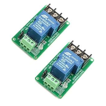 HiLetgo 2pcs 5V 30A One Channel Relay Module Optocoupler Isolation High