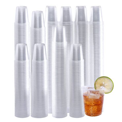 500 Pack 3 OZ Clear Plastic Cups îDisposable Mouthwash Cups 3 Ounce