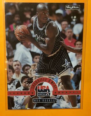 Shaquille O Neal Skybox Usa Basketball Card Orlando Magic Hof