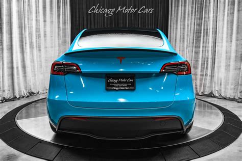 Used 2022 Tesla Model Y Performance SUV Autopilot Miami Blue Wrap T