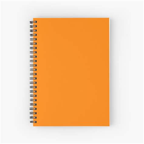 Orange Spiral Notebook By SolidColors Redbubble