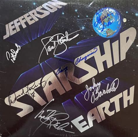 "Jefferson Starship" Autographed Album "Earth" - YourPremierMemorabilia