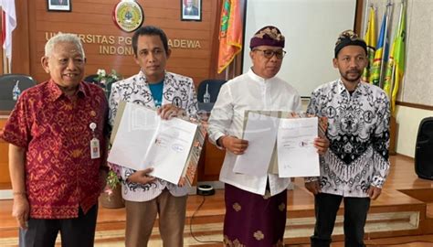 STKIP PGRI Sumenep Lakukan MoU Dengan Universitas PGRI Mahadewa