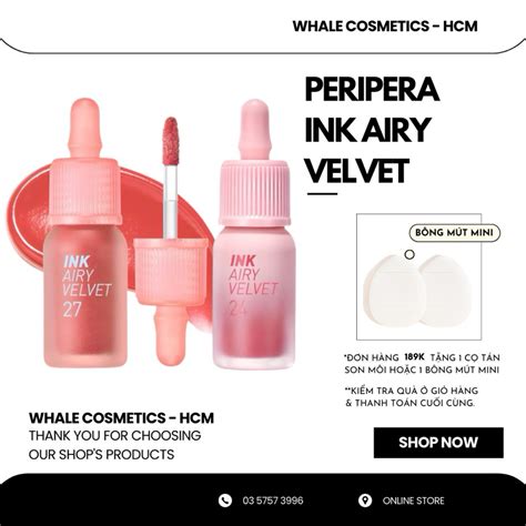 Airy Velvet Son Kem PERIPERA Ink Airy Velvet 4g Shopee Việt Nam