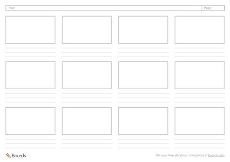 Blank Storyboard Examples