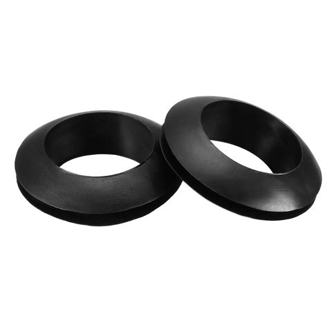 Rubber Grommets 20mm Dia Wire Gasket Ring For Hole Plug Cable Black