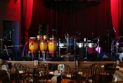 Jazz club stock photo. Image of drum, curtain, performance - 1349394