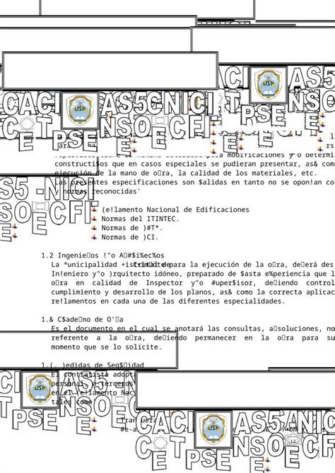 DOC 001 Especificaciones Tecnicas PARQUE Doc DOKUMEN TIPS