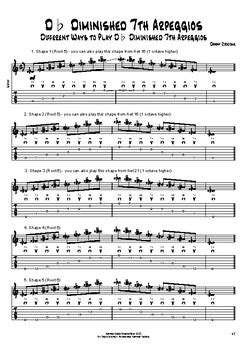 D Diminished Th Arpeggios Ways To Play By Danny Crocome Music