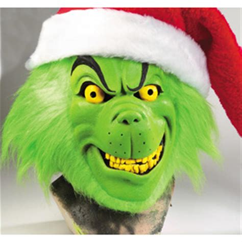 Morris Costumes Deluxe Grinch Mask 193652 Costumes At Sportsmans Guide