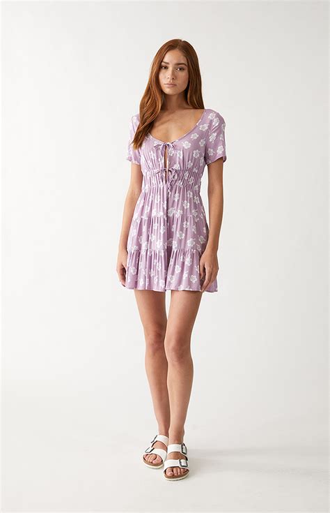 La Hearts Double Tie Front Babydoll Dress Pacsun