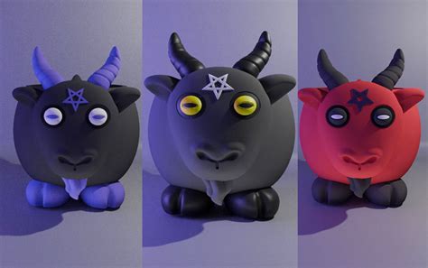 Archivo Stl Flower Pot Halloween Dark Goat Horror Horror Night