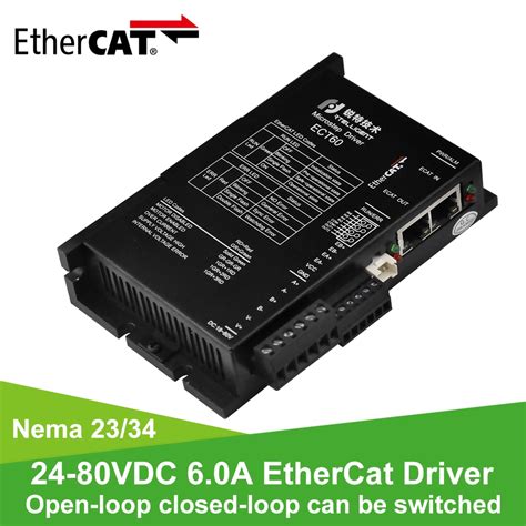 Rtelligent Nema 23 24 80v Dc Ect60 Ethercat Fieldbus Closed Loop