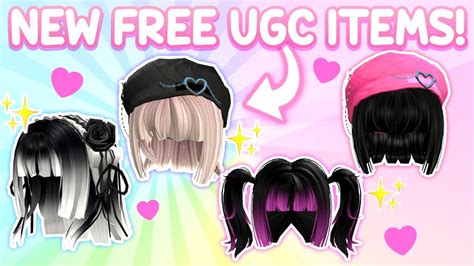 Hurry Get These Free New Ugc Hairs Roblox Free Avatar Ugc Items