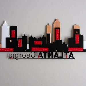 New York City Skyline D Layered Wooden Cityscape Laser Cut Wall Art Etsy