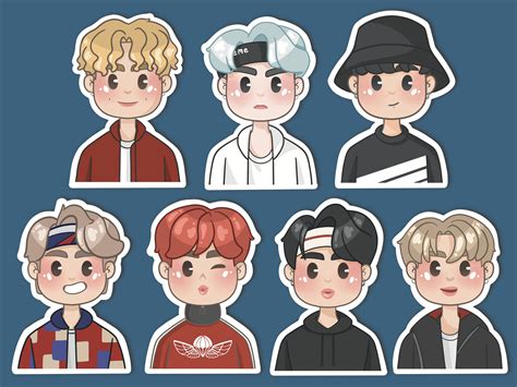 BTS Mic Drop Stickers Kpop Sticker pack Bangtan Stickers Etsy 日本