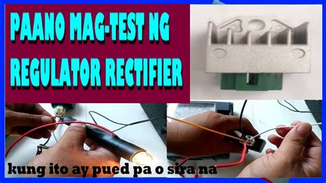 PAANO MAG TEST NG REGULATOR RECTIFIER GAMIT ANG MULTITESTER I Do It