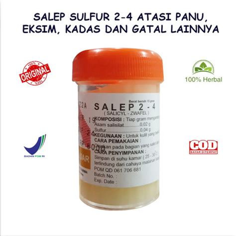 Promo Salep Sulfur Belerang Original Bpom Salep Gatal Kulit Ampuh