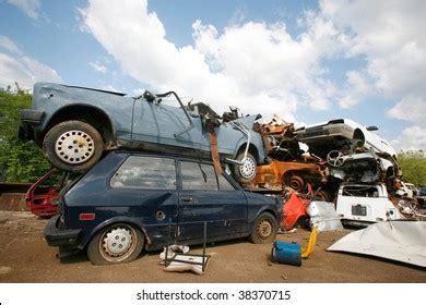 Cars Piled On Top Each Other Stock Photo Shutterstock