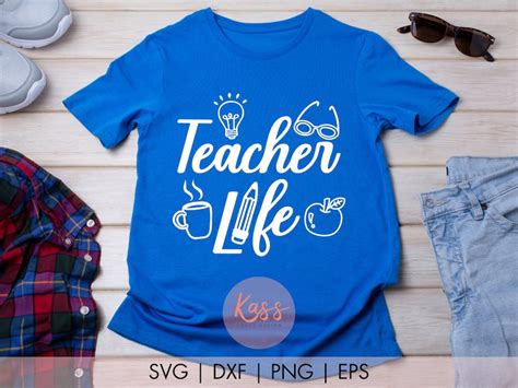 Teacher Life Svg Teacher Shirt Svg Back To School Svg Etsy