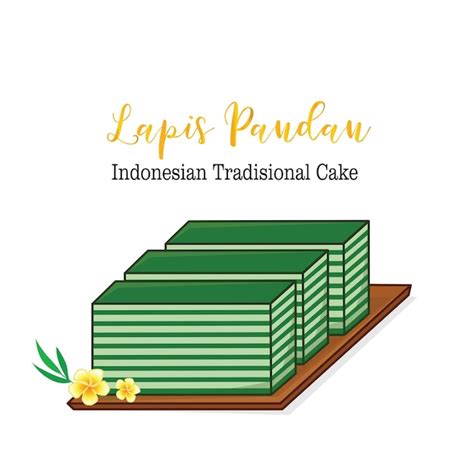 Pastel tradicional indonesio lapislázuli Vector Premium