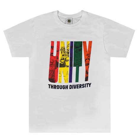 Cross Colours Unity Through Diversity T Shirt White Woven Labels Shirts White Shirts