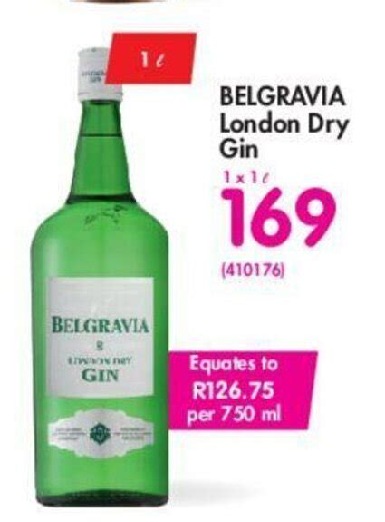 Belgravia London Dry Gin 1l Offer At Makro