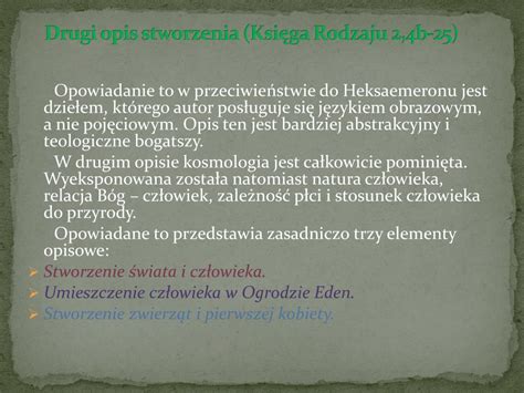 Ppt Stworzenie świata I Człowieka Powerpoint Presentation Free