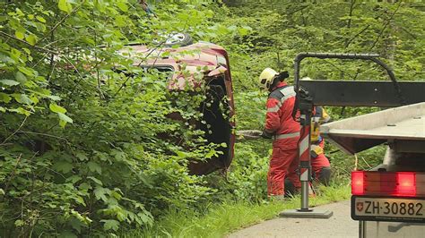 Elgg Zh Auto Landet In Den B Umen Video Polizei News