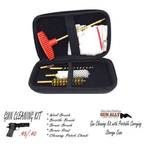 Gunally Gun Cleaning Kit For Or Caliber Pistol Handgun