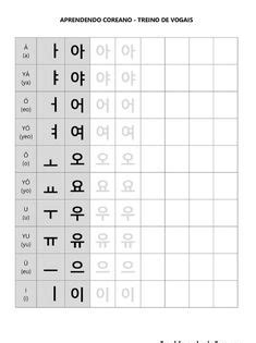 Ideias De Hangul Em Palavras Coreanas Aprender Coreano