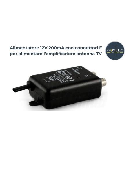 Alimentatore Per Amplificatore Antenna Tv V Ma Con Connettori F