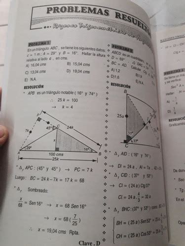 Trigonometria Razones Trigonometricas Angulo Agudo Cuzcano Cuotas Sin