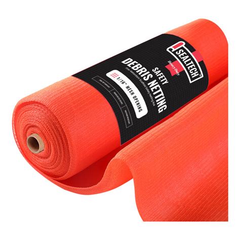 Sealtech X Orange Heavy Duty Mesh Safety Debris Netting