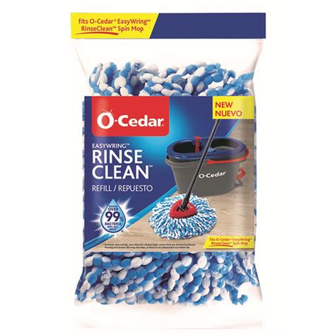 O Cedar 168738 Mop Refill Easy Wring Rinse Clean 8 W X 2 L Wet