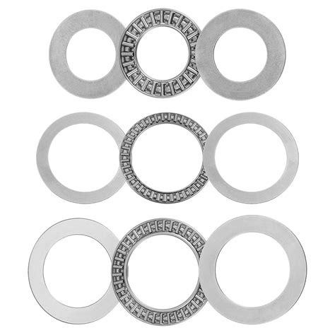 Uxcell AXK2035 AXK2542 AXK3552 Thrust Needle Roller Bearings With