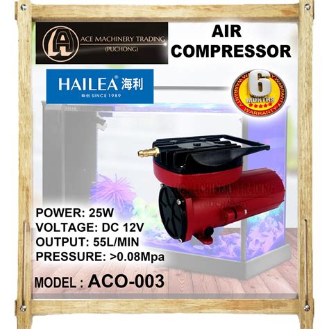 Hailea Electromagnetic Air Compressor Pump Aco Dc V Output L Min